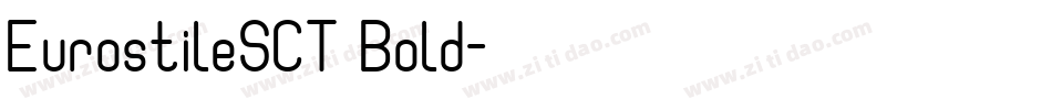 EurostileSCT Bold字体转换